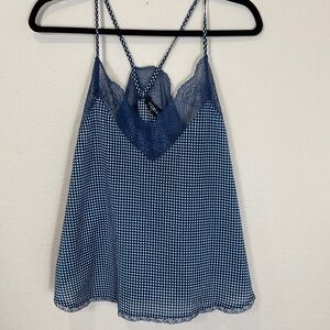 Storia Navy Lace Camisole Size Medium